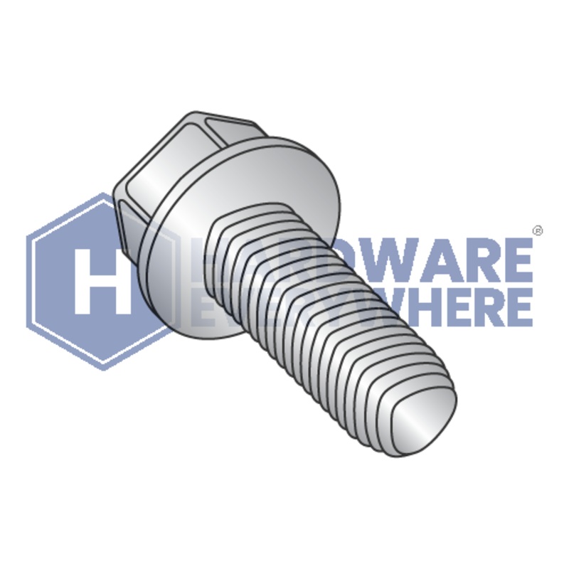 4-40 X 3/8 Thread Forming Screws / Unslotted / Hex Washer Head / 18-8 Stainless / Plain / Taptite Alternate