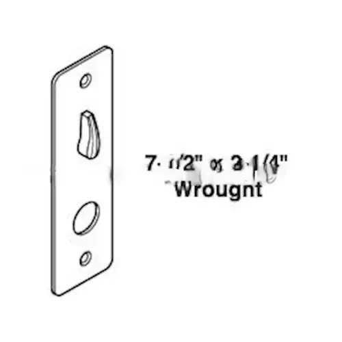 Corbin Russwin 544F98 626 ML2000 Inside M Escutcheon-Wrought, Satin Chrome