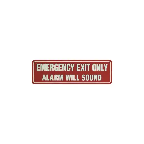 DETEX EA-561 Warning Sign Red