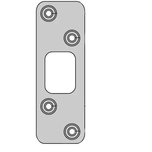 Kwikset 83223-514 Deadbolt Strike, Iron Black