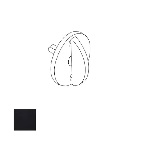 Schlage Commercial 09-509 027 622 L Series Thumbturn for 1-3/8" to 1-7/8" Door Matte Black Finish