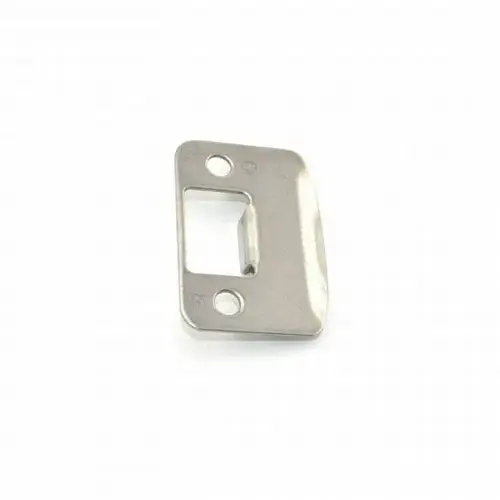 Schlage Commercial 10-027 619 Round Corner Full Lip Strike Satin Nickel Finish