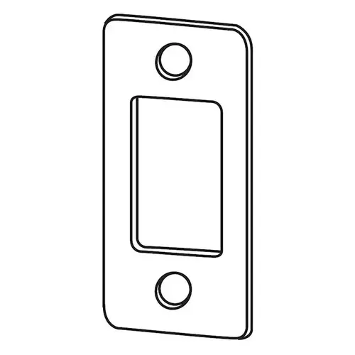 Schlage Residential 10-103-619 Radius Deadbolt Strike 1" x 2 1/4" Round Corner Satin Nickel
