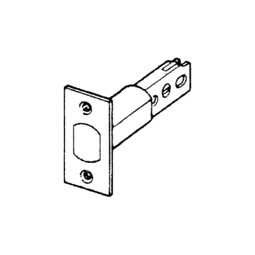 Yale Commercial D38 626 Deadbolt Assembly, D100/D200 Series, 2-3/8" Backset, 1" Throw, Square Front, 2-1/4" x 1", Grade 1, 626/US26D Satin Chrome