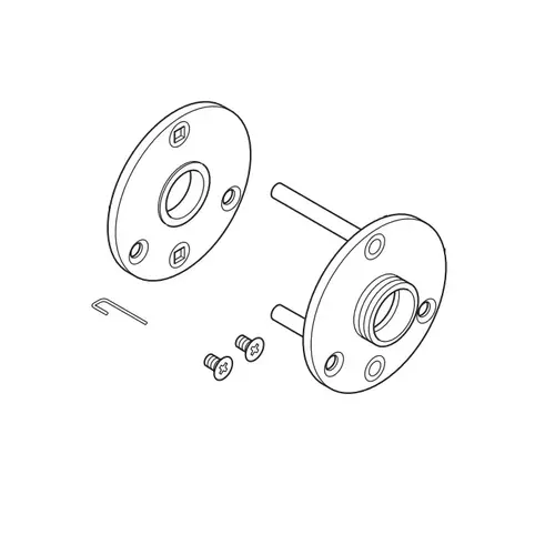 Corbin Russwin 466F42 ML2000 Round Adapter, 2-1/4" Thick door