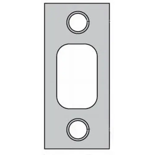 Kwikset 85072-15A Deadbolt Strike, Satin Nickel Blackened