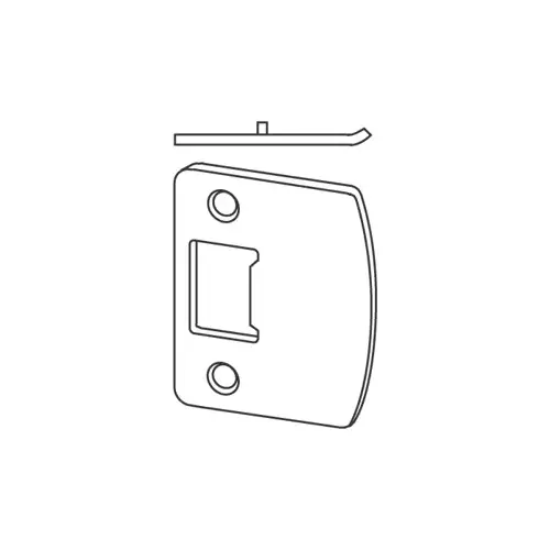 Schlage Commercial 10-027 626 Strike Radius Corner Full Lip, No Box, 1-5/8" x 2-1/4", 626/US26D Satin Chrome