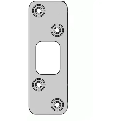 Kwikset 83223-3 Deadbolt Strike, Bright Polished Brass