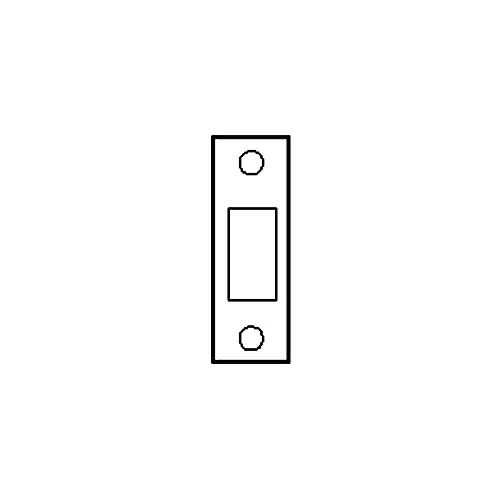 Marks 4035/3 Standard Mortise Deadbolt Strike, 1-1/8" x 3-1/8", Bright Brass US3/605
