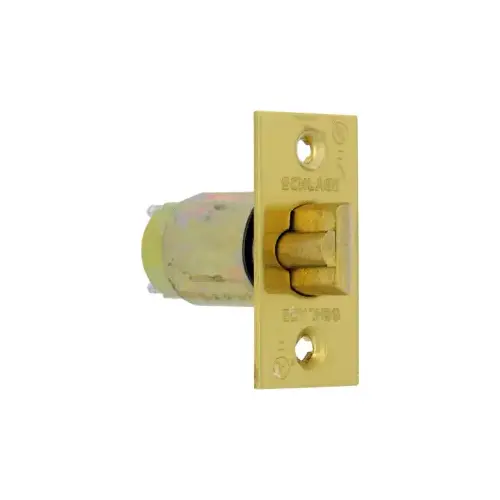 Schlage Commercial 11-096 605 A Series Square Corner Dead Latch with 2-3/4" Backset with 1-1/8" Face Bright Brass Finish