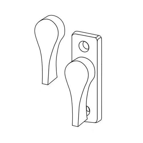 Adams Rite 1000-11-32-130 Aluminum Door Lock Parts and Accessories Satin Aluminum Ritecoat Paint