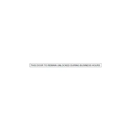 Adams Rite 20-0255-IP 4089 Exit Indicator Header Sign
