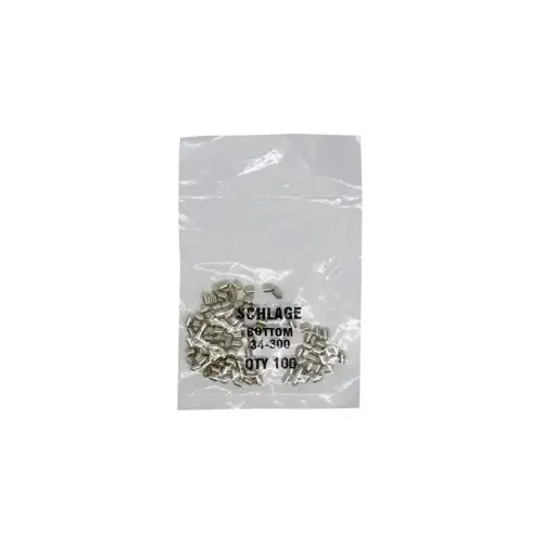 LAB SECURITY SCH34-300 KIT - #0 Schlage Bottom Pin .165, Polybag 100 Pins