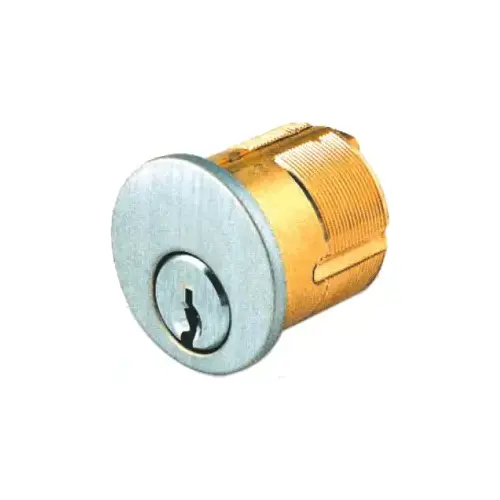 Sargent 42-7-112-32D-LA 0 BITTED Mortise Cylinder 1-1/4" 7-Pin, 112 Standard Cam, 97 Collar with Compression Spring, LA Keyway, 1-Bitted, 2 Nickel Silver Keys, Stainless Steel 630/32D