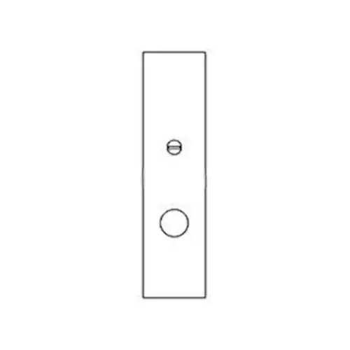Sargent 77-3454 26D 8200 Series Mortise KW1/LW1 Outside Escutcheon, Grip & Emergency, Satin Chrome