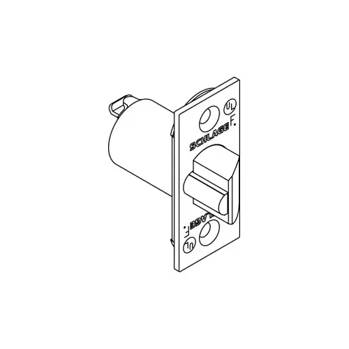 Schlage Commercial 14-047 612 D Series Square Corner Dead Latch with 2-3/8" Backset and 1-1/8" Face Satin Bronze Finish
