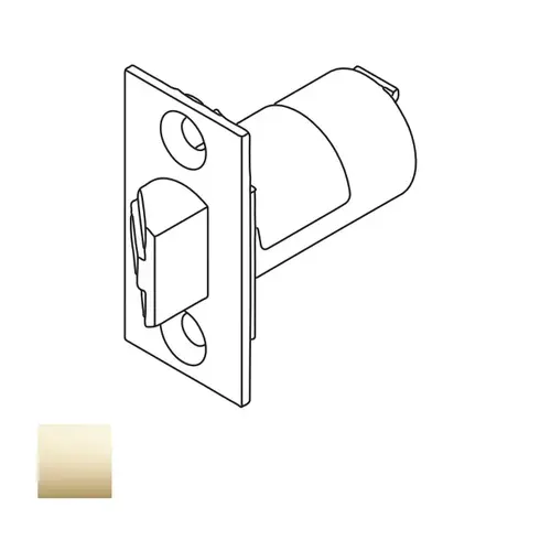 Corbin Russwin 586F16 605 CL3300 2-3/4 Inch Backset Plain Latch, Bright Polished Brass