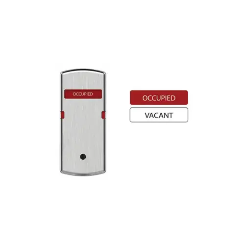 Schlage Lock 47804376 626 Privacy Indicator for Outside of Door - Vacant/Occupied with Emergency Turn Override, Sectional Rose Trim Only, 626/US26D Satin Chrome