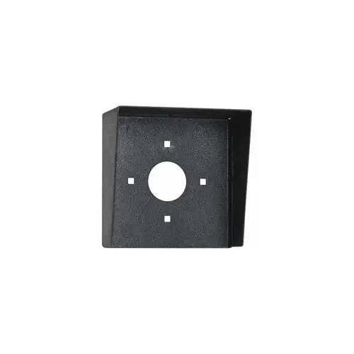 The Pedestal Company HOOD-CS-06X6 Steel Hood, Weather Shroud 6 x 6 Black