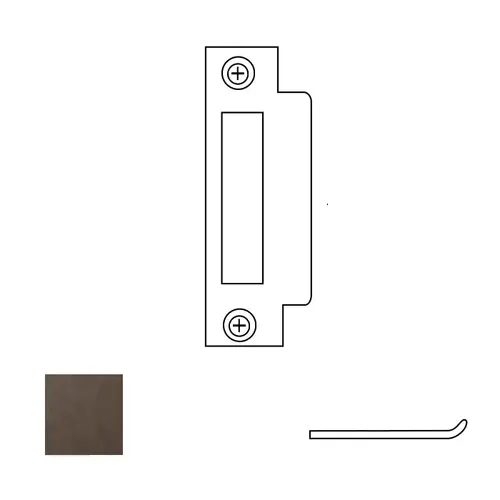 Yale Commercial 2815-613E Mortise C-Lip Strike, Dark Oxidized Satin Bronze