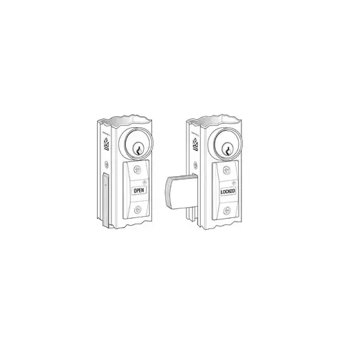Adams Rite 4089-00-119 Exit Indicator for 1-3/4" Door, Satin Black Ritecoat Paint