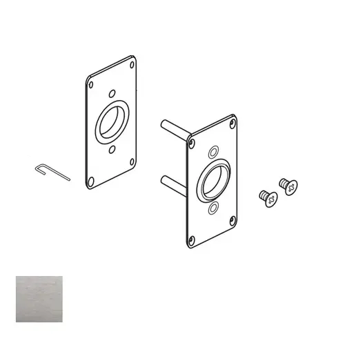 Corbin Russwin 466F74 626 ML2000 trim alignment (adapter) pack, Satin Chrome