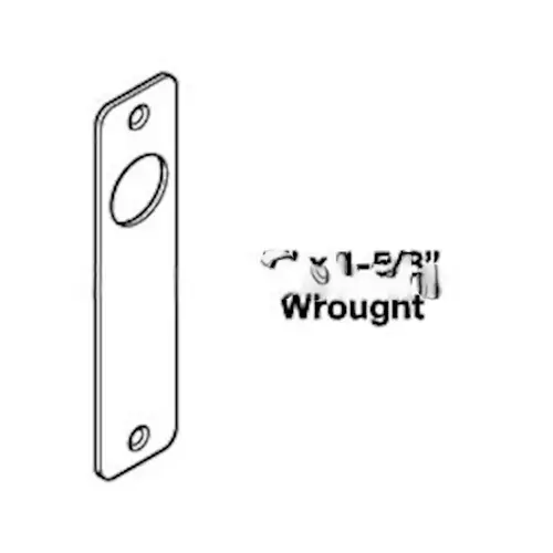Corbin Russwin 544F39 626 ML2000 Inside P Escutcheon-Wrought, Satin Chrome
