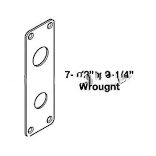 Corbin Russwin 544F77 612 ML2000 N Escutcheon-Wrought, Satin Bronze