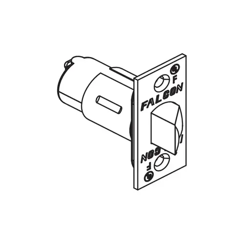 Falcon Q330-209-630 Square Corner 2-3/4" Springlatch, Satin Stainless Steel