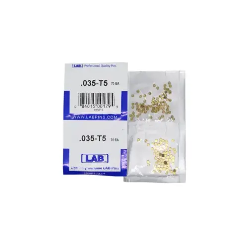 LAB SECURITY 5035T-SP .035 Top Pin, Color-Coded, Brass Alloy, .115 Diameter, Crown .005 Universal, Smart Pack 150 Pins