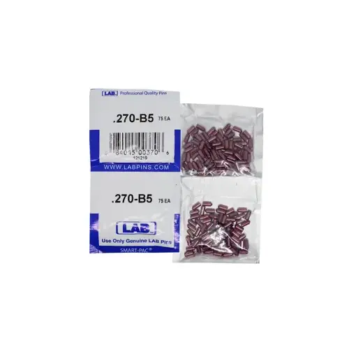 LAB SECURITY 5270B-SP .270 Bottom Pin, Color-Coded, Brass Alloy, .115 Diameter, Crown .005 Universal, Smart Pack 150 Pins
