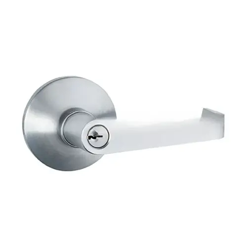 Lockey PBLHED Lever Handle Keyed Entry Exit Trim for PB1100 and V40 Series Panic Bars Aluminum Finish
