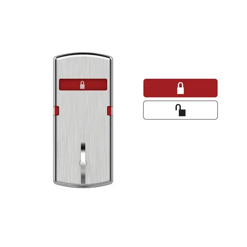 Schlage L283-420 630 Symbols Only Thumbturn Sectional Indicator Satin Stainless Steel Finish