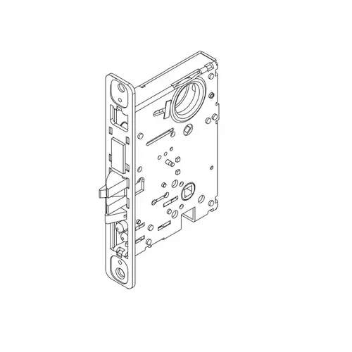 Falcon MA571-BODY-ONLY MA Series Dormitory or Exit Mortise Lock, Satin Stainless Steel