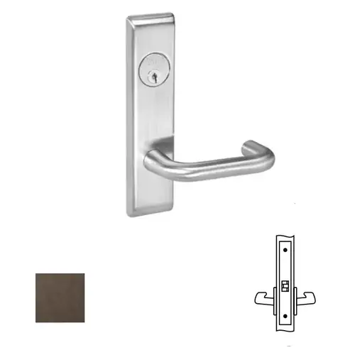 Yale Commercial CRCN-01-613E 8800FL Mortise Lever Escutcheon Working Trim, 8801FL, Dark Oxidized Satin Bronze