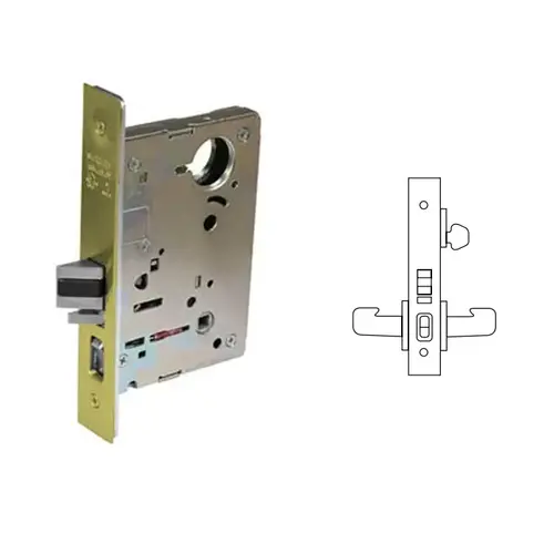 Sargent 8255-04 8200 Series 8255 Office/Entry Lockset Body Satin Brass