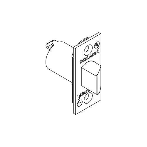 Schlage Commercial 11-068 613 A Series Square Corner Spring Latch with 2-3/8" Backset with 1" Face Oil Rubbed Bronze Finish
