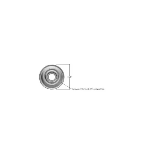 Baldwin 5148055I Estate Solid Brass Rosette Polished Nickel