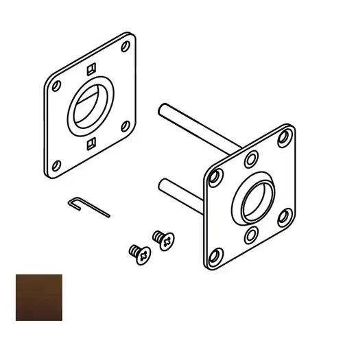 Corbin Russwin 466F51 613 ML2000 Trim alignment (adapter) pack, 1-3/4" door, Oil Rubbed Dark Bronze