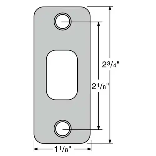 Kwikset 85279-11P Deadbolt Strike Venetian Bronze