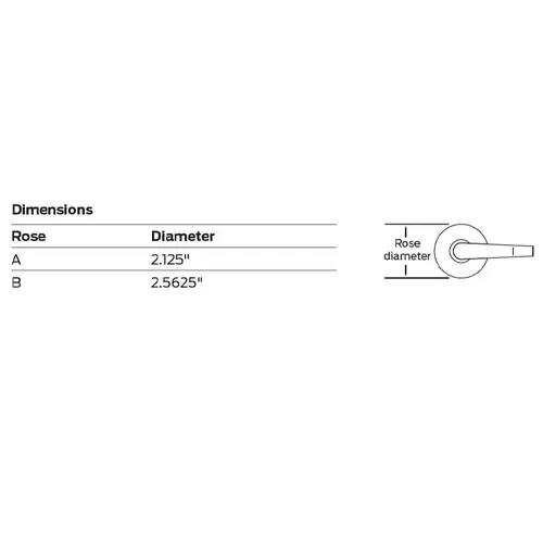 Schlage Lock 09-506 17A 626 Exterior Lever Assembly with 17 Lever and A Rose Satin Chrome Finish