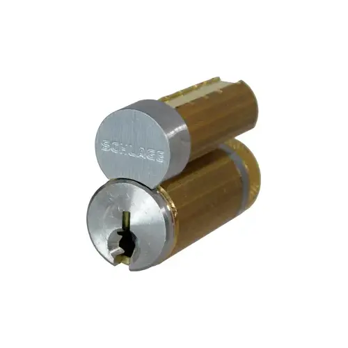 Schlage Lock 23-030WVTQ626 FSIC Core Cylinder, WVTQ Keyway, 626/US26D Satin Chrome