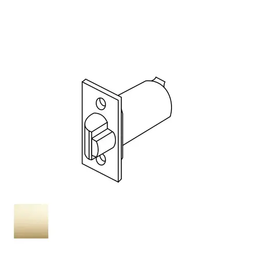 Corbin Russwin 598F21 605 CL3300 5 Inch Backset Deadlocking Latch, Bright Polished Brass