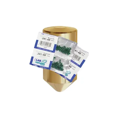 LAB SECURITY 132B .132 Bottom Pin, Color-Coded, Brass Alloy, .115 Diameter, Crown .003 Universal, Smart Pack 150 Pins