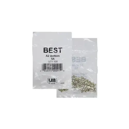 LAB SECURITY BEST-5A-P1-NS Best A2 Original SFIC 5A Bottom Pin, Nickel Silver, Poly Bagged