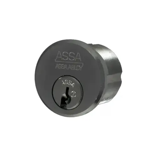 ASSA ABLOY V6551-1-626-SNS Twin V-10 Mortise Cylinder 1-1/8" Adams Rite Cam SNS (Sub-Assembled, No Sidebar) Satin Chrome