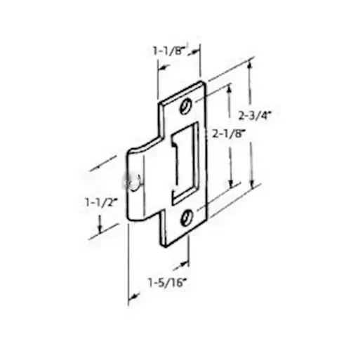 Falcon A05185-000 605 Strikes, Bright Polished Brass