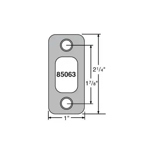 Kwikset 85063-26D Deadbolt Strike Satin Chrome