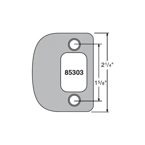 Kwikset 85303-26D Deadbolt Strike Satin Chrome