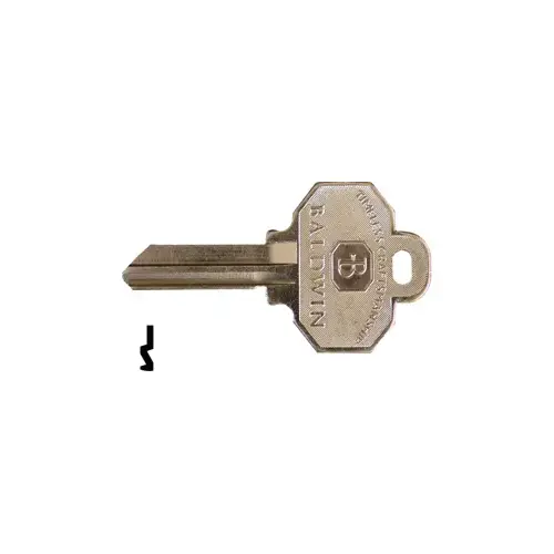 Baldwin 8336152 Key Blank Matte Antique Nickel